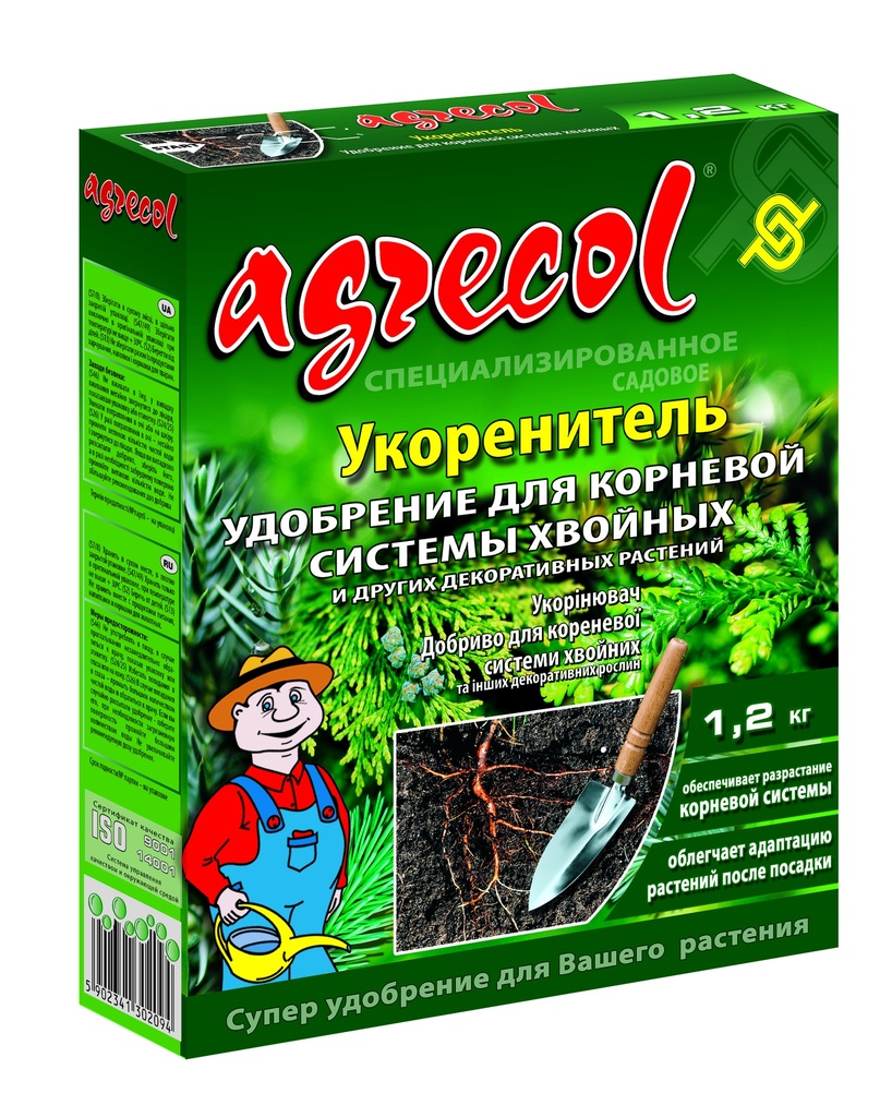 Добриво для корневої системи хвойних 7-21-7 фір Agrecol 1,2кг